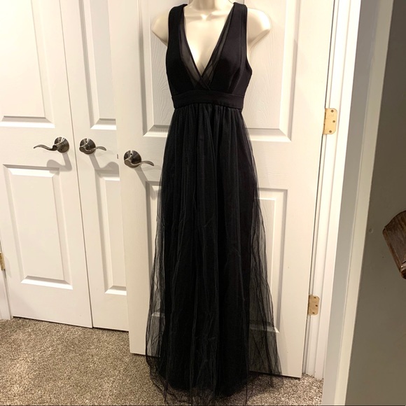 BCBGeneration Black Tulle Maxi Dress - Picture 5 of 8